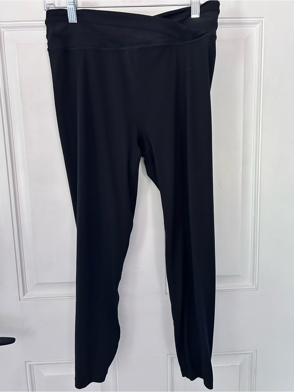 Sweaty Betty Black High-Rise Crossover Leggings